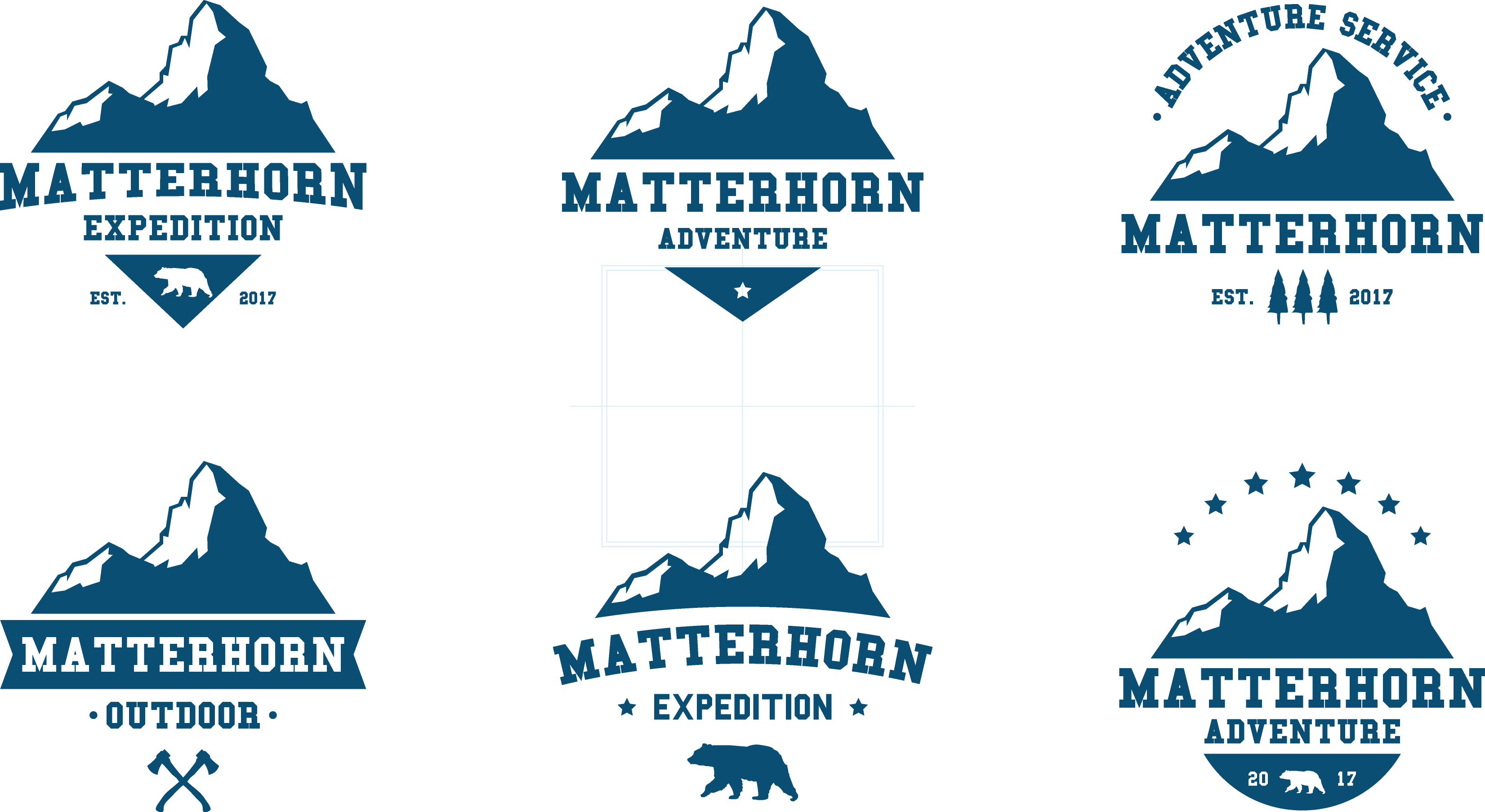 Adventure Brand Elevation Blue Matterhorn PNG