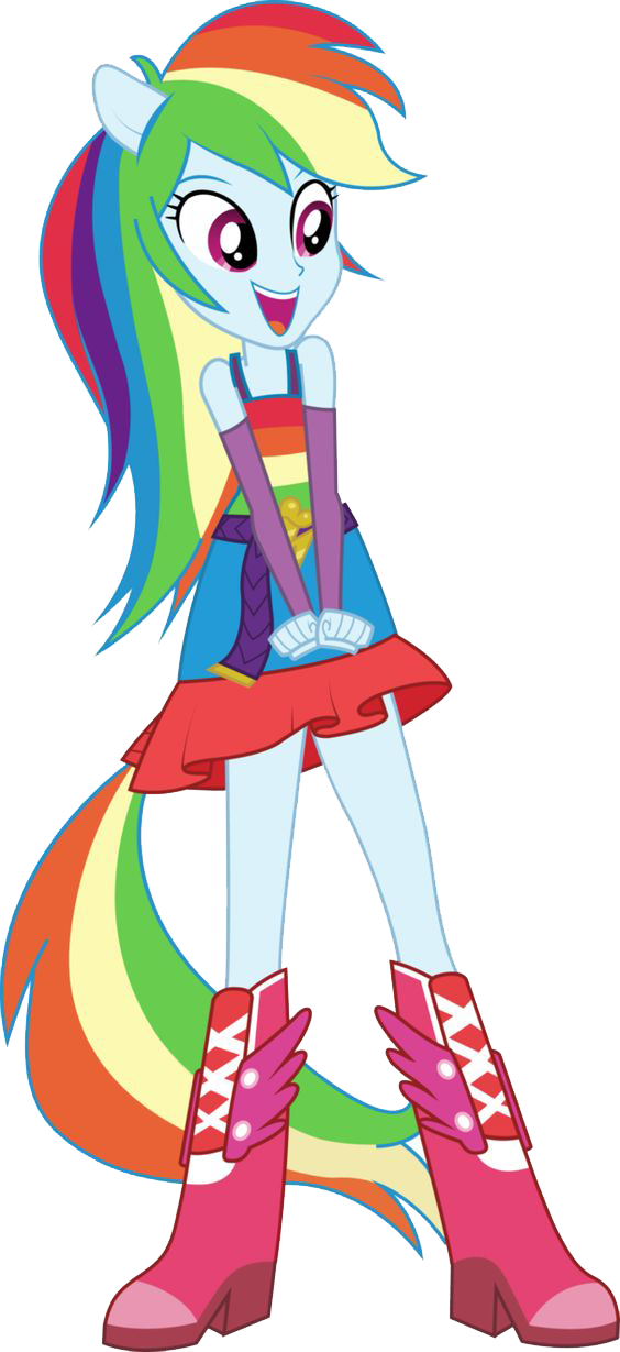 Rainbow Weeny Smallish Equestria Dash PNG