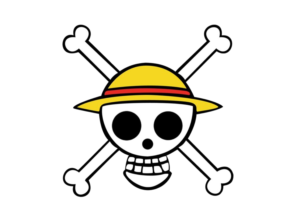 Yellow Logo Line Warriors Luffy PNG