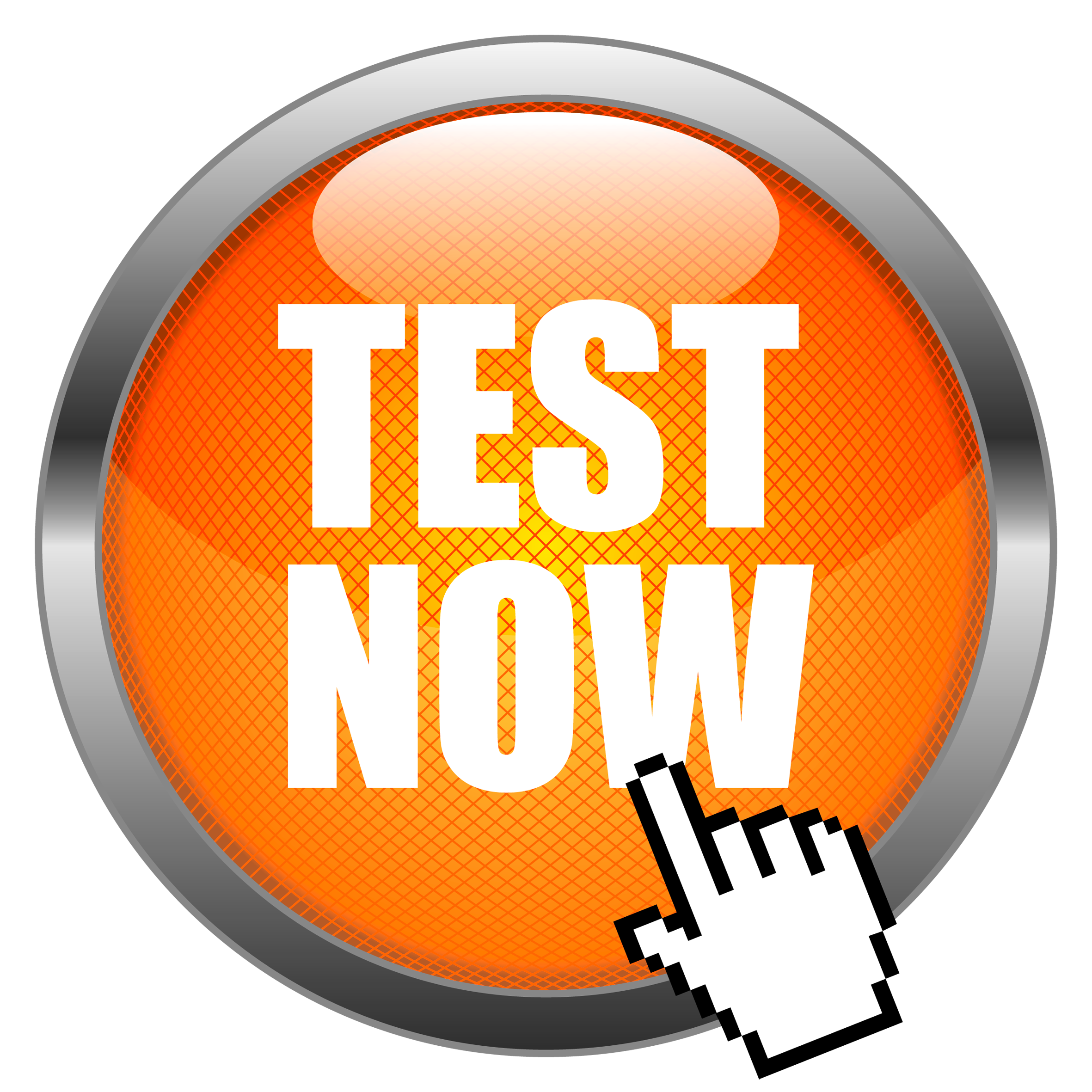 Manual Button Amber Computer Testing PNG