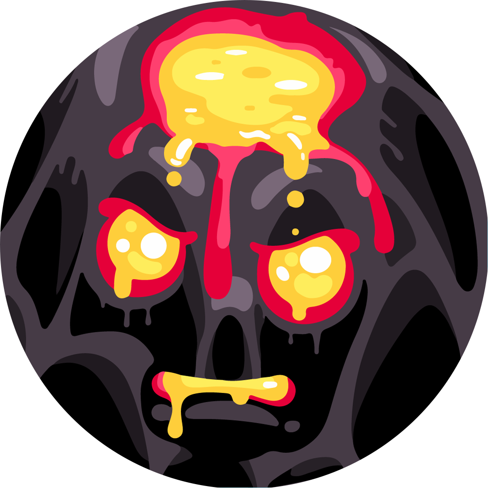 White Lantern Agar Skull Orange PNG