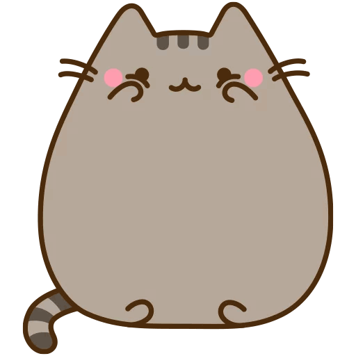 Sticker Emoji Like Pusheen Ellipse PNG