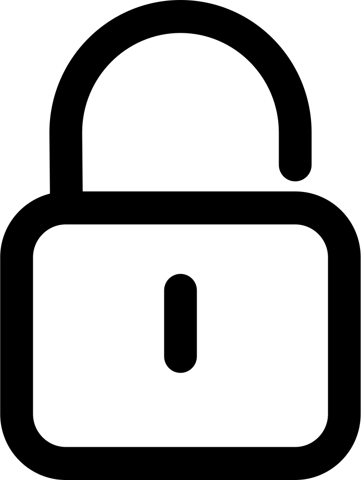 Padlock Vector Information Line Scalable PNG