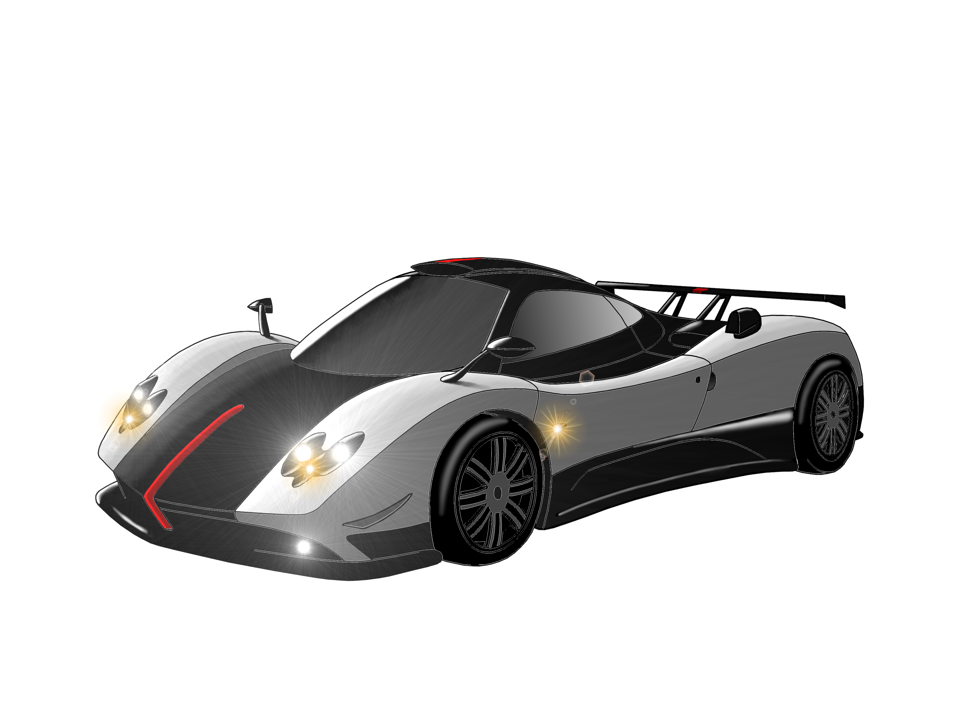 Pagani Pods Coupe Miniature Photography PNG