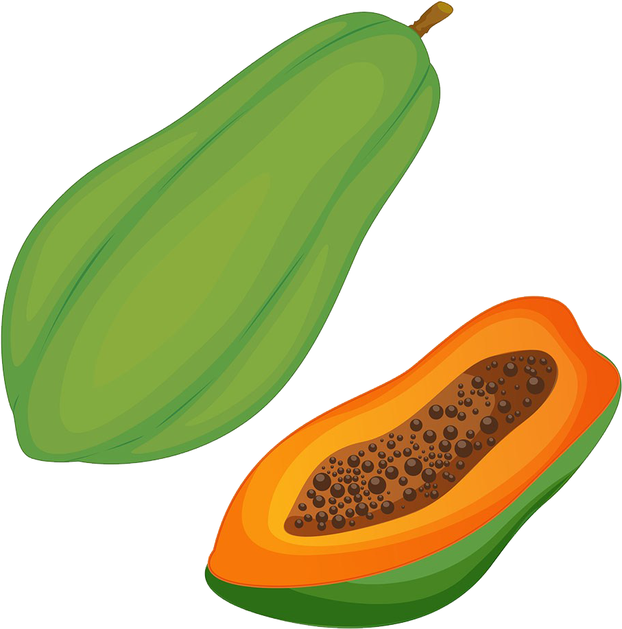Tamarind Papaya Fruits Herb Broccoli PNG