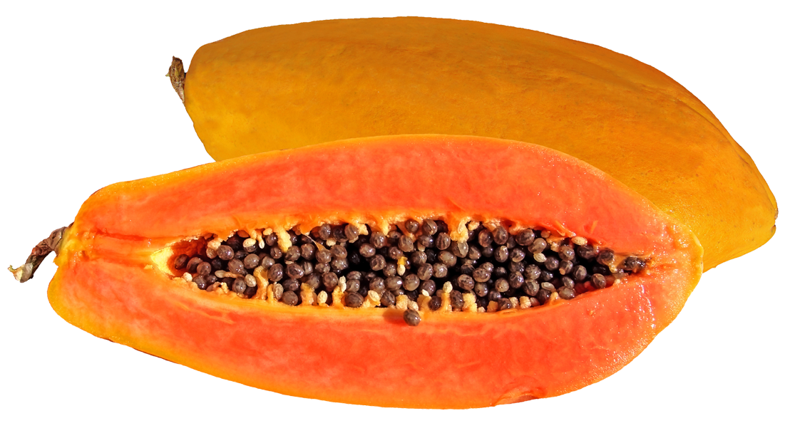 Half Cilantro Papaya Avocado Scrub PNG