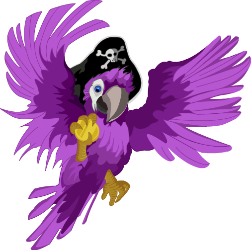 Wild Parrot Pirate Nature Kitty PNG