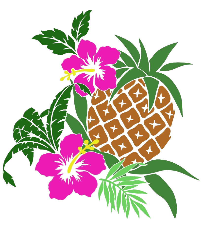 Aloha Flower Fest Shower Luau PNG