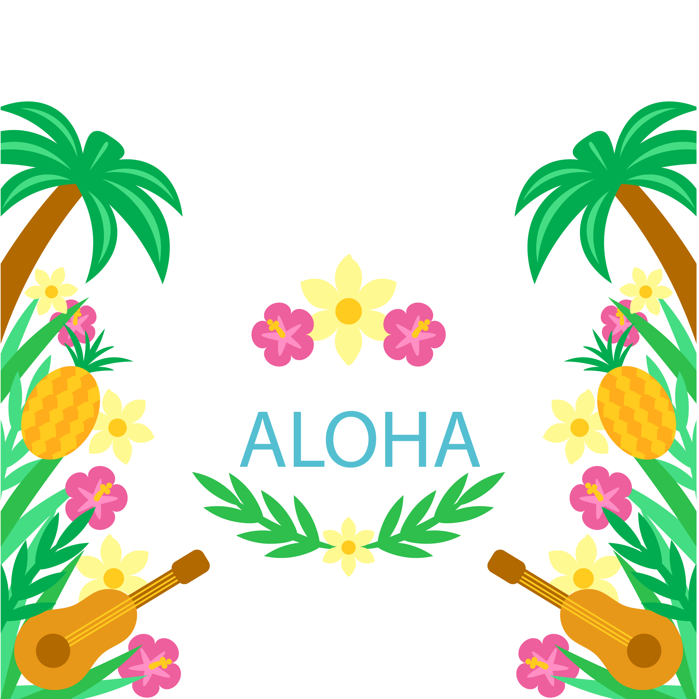 Hawaiian Person Soiree Luau Aloha PNG
