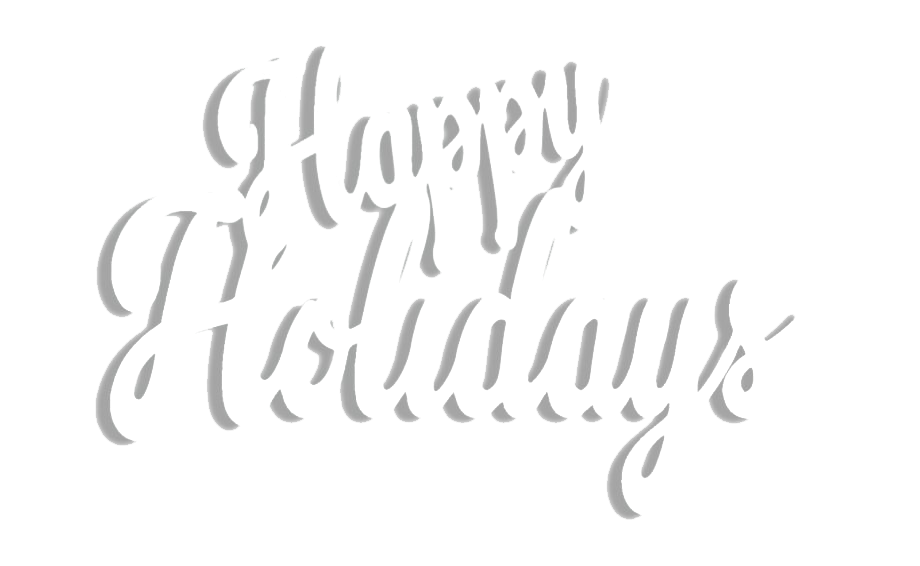 Left Holidays Shower File Calligraphy PNG