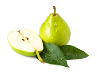Colorful Almond Pear Vitamin Levels PNG