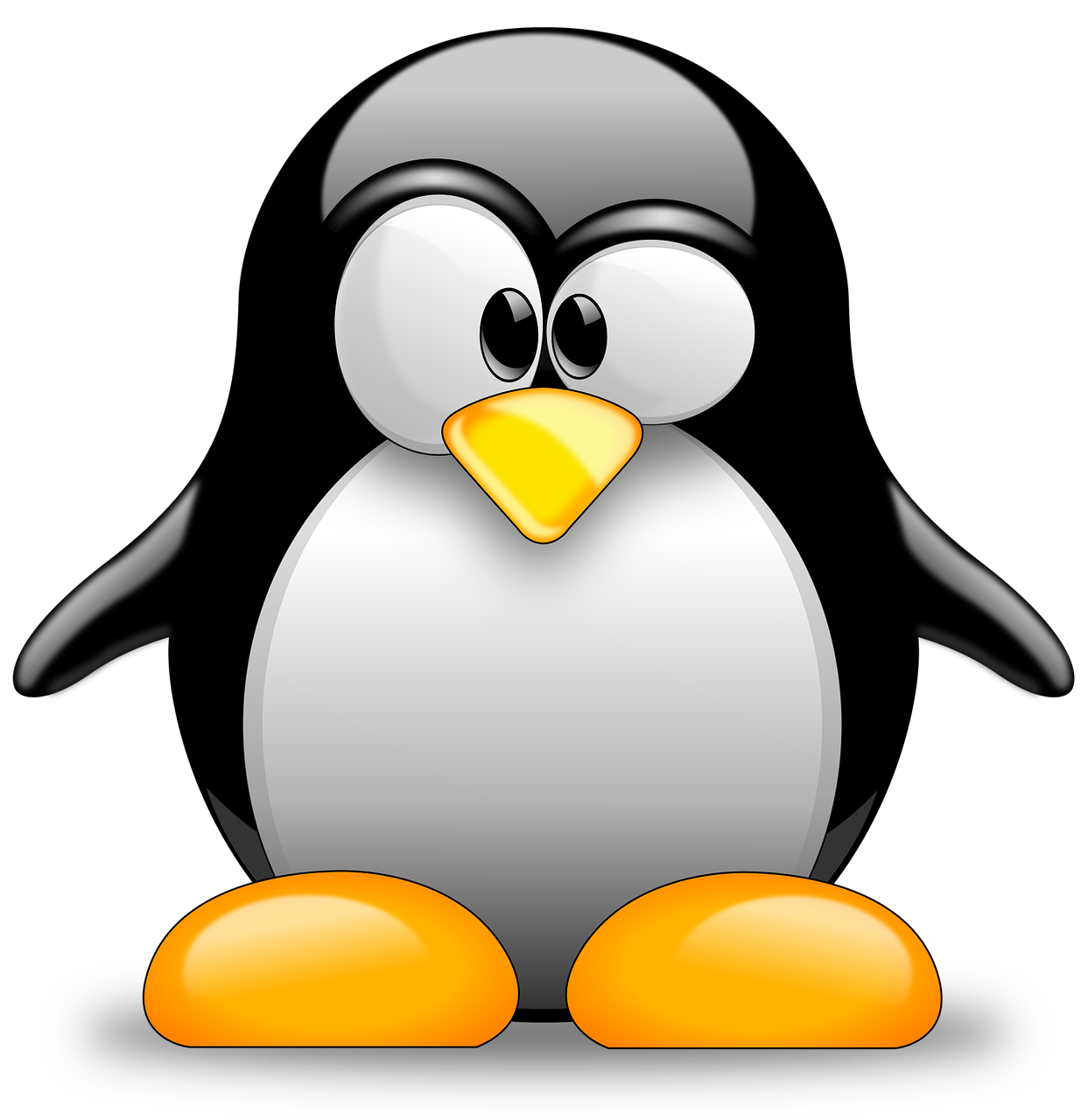 Racer Bird Tux Linux Creature PNG