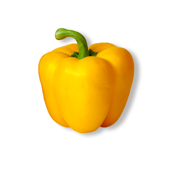 Yellow Single Pepper Pimentos Vegetables PNG
