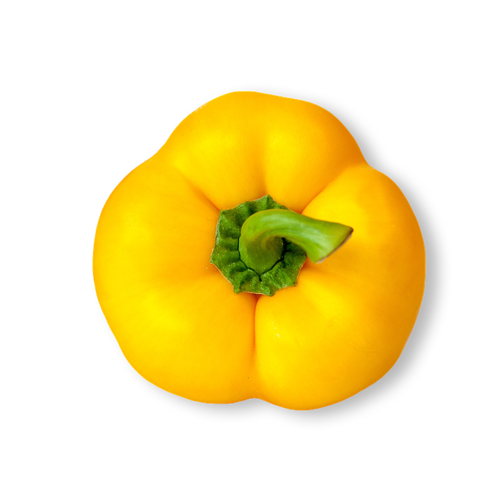Bell Pepper Vegetables Powder Yellow PNG