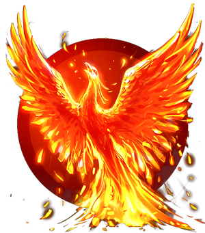 Galaxy Phoenix Pong Fantasy Mirror PNG