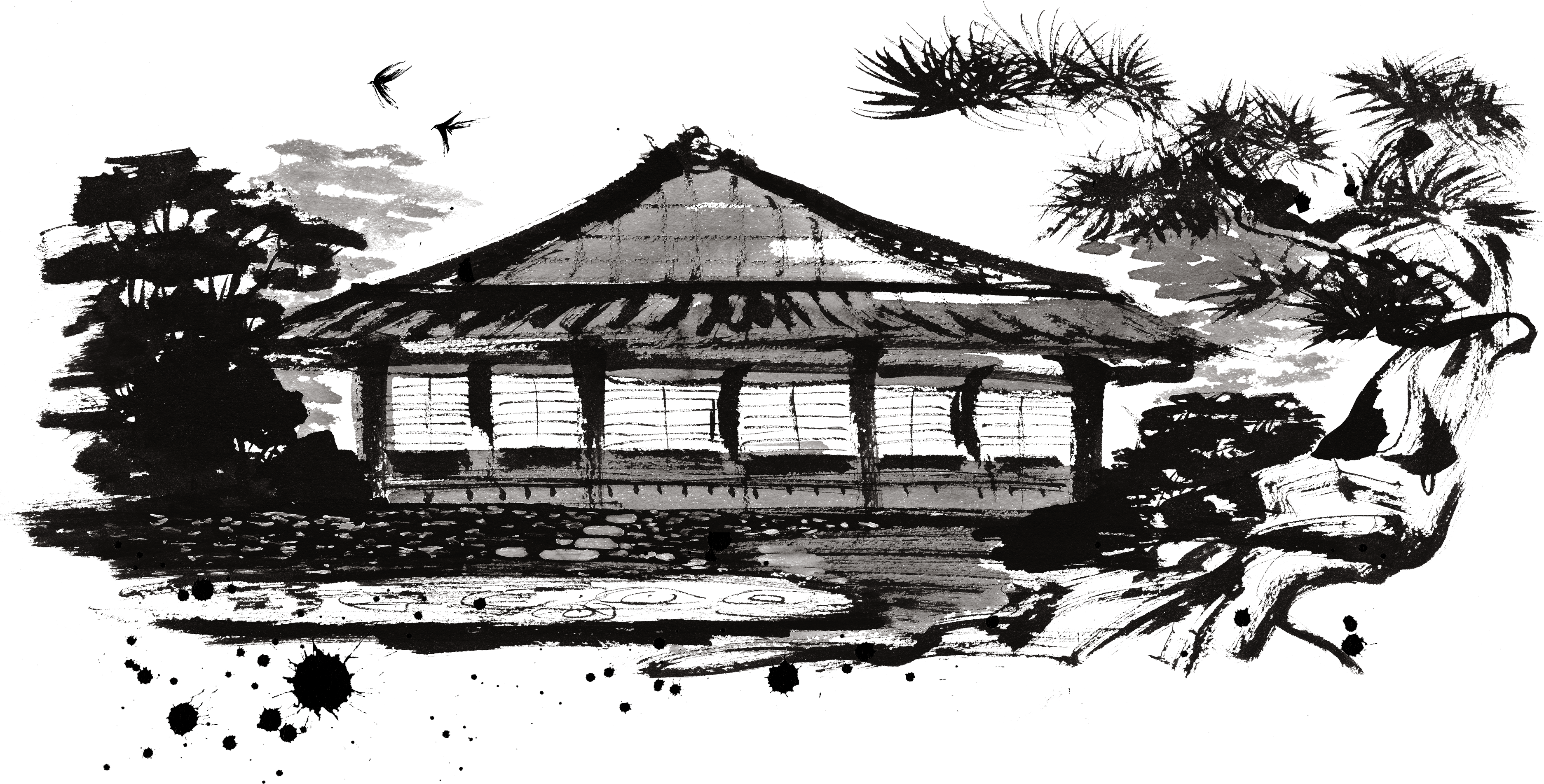 Japanese Architecture Cinematography Illustration Darkrooms PNG