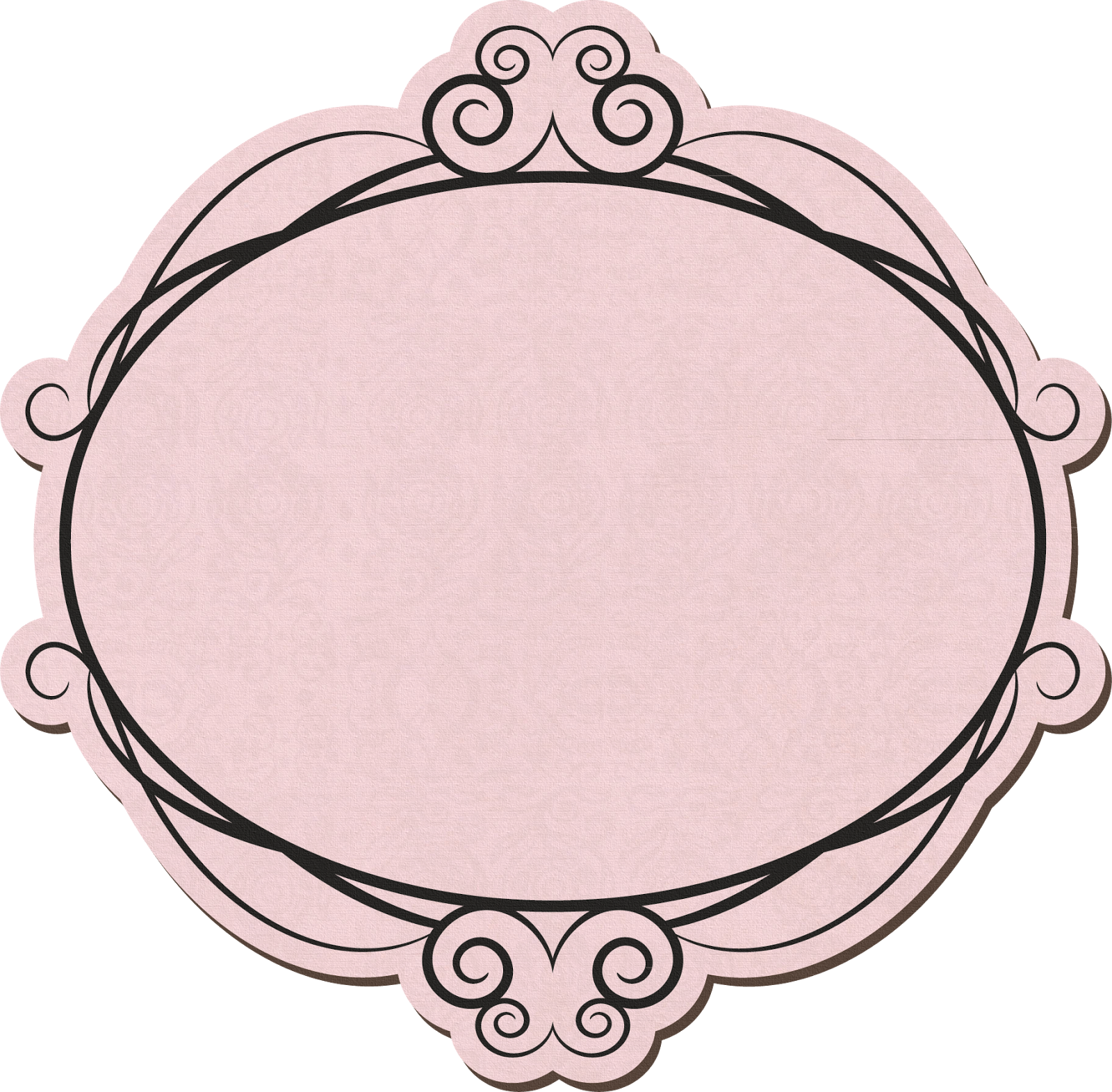 Layout Frame Ivory Vintage Pink PNG