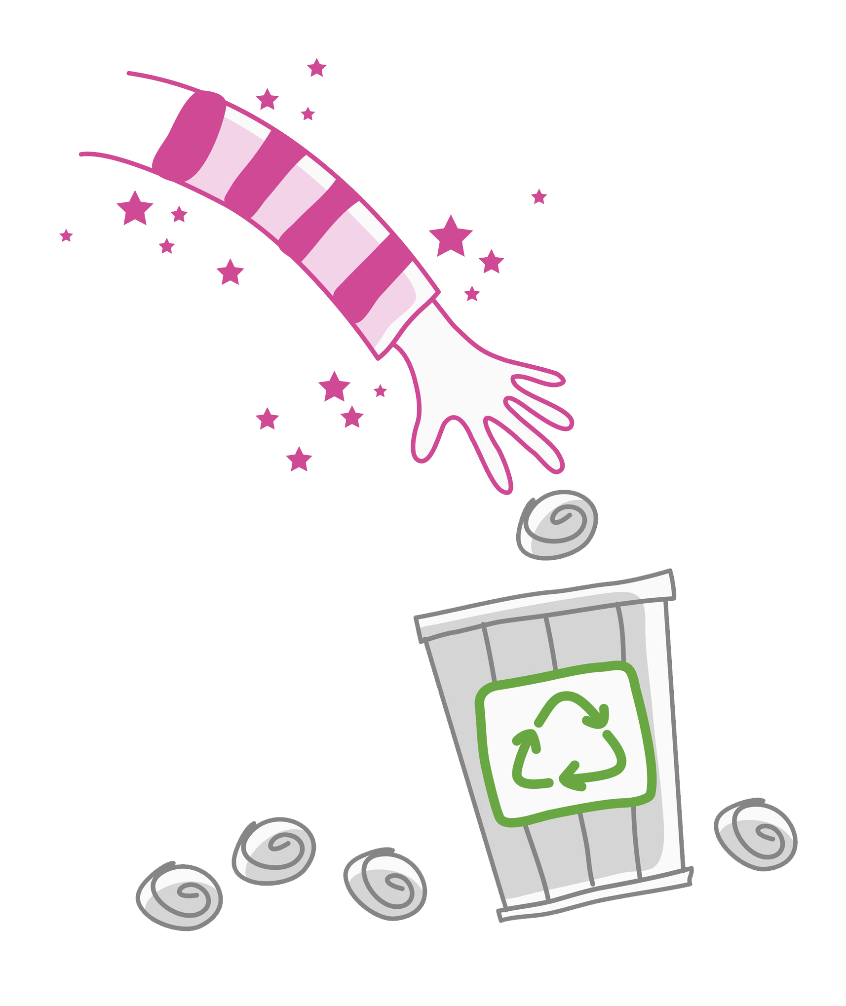 Waste Portraits Logo Recycling Illustration PNG