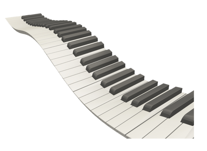 Piano Tunes Keys Realm Wavy PNG
