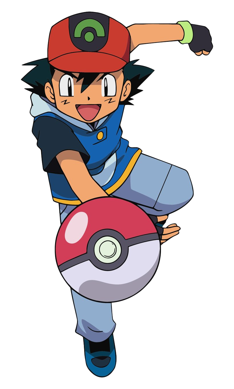 Ash Ketchum Cartoon Magics PNG