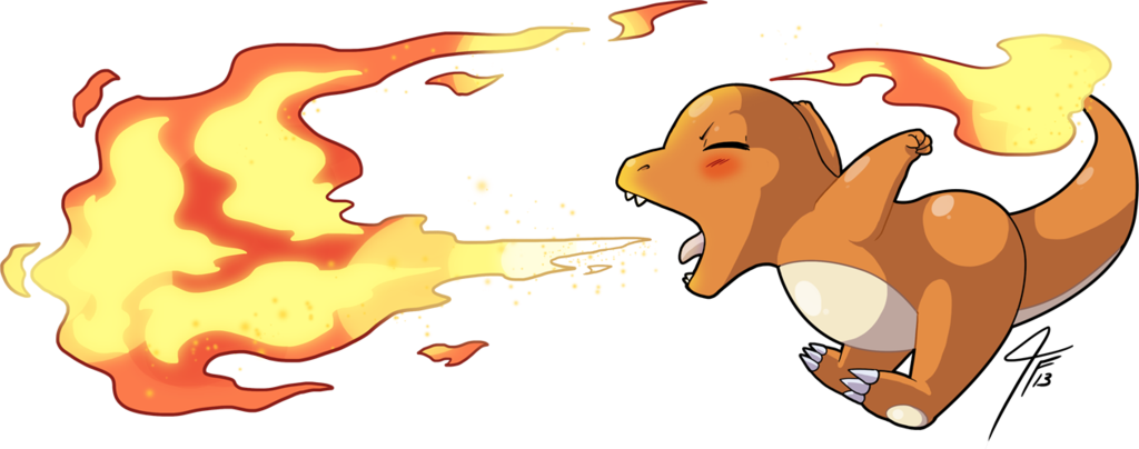 Cartoon Mage Charmander PNG