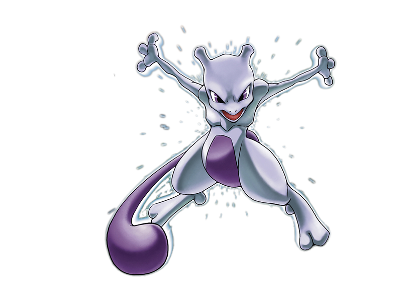 Cartoon File Mewtwo Dungeons Combos PNG