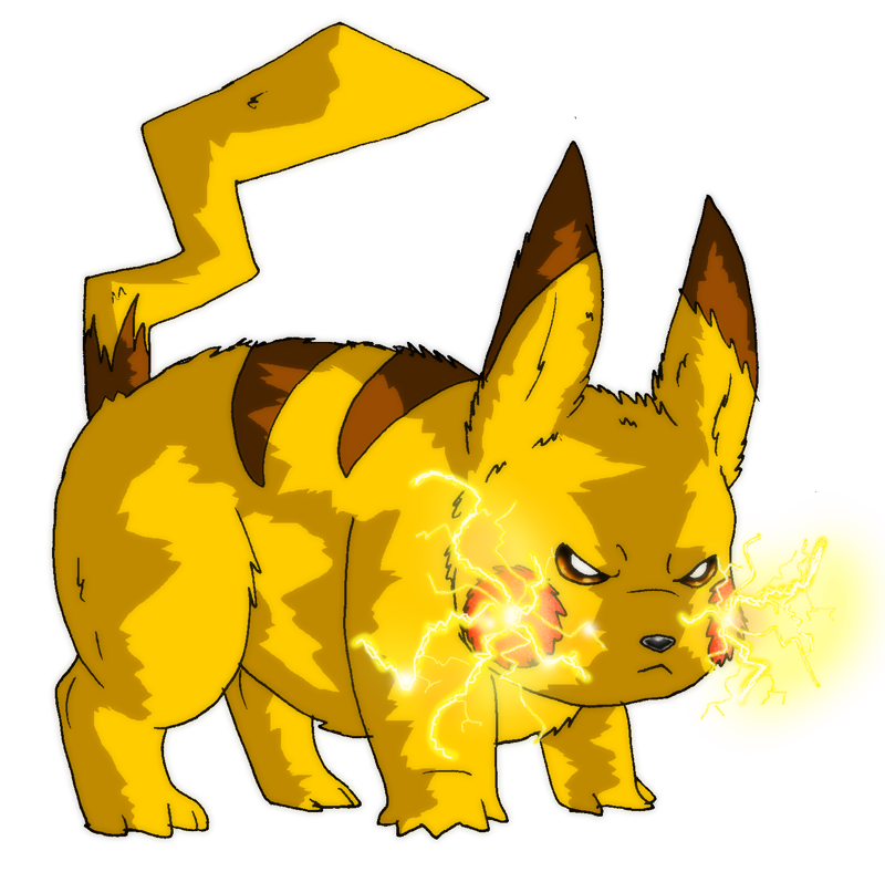 Pikachu Dungeons Angry PNG