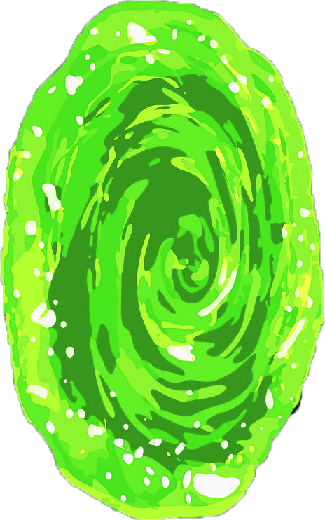 Portal Green Circle Rick Searchable PNG
