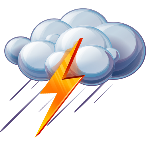 Weather Thunder Icons Snow Temperatures PNG