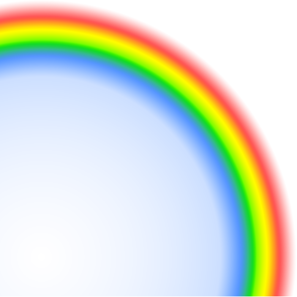 Rainbow Glimmering Face Amazing Arc PNG