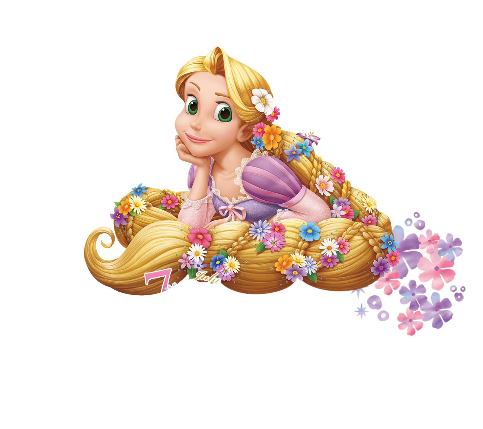 Ariel Walt Princess Figurine Rapunzel PNG