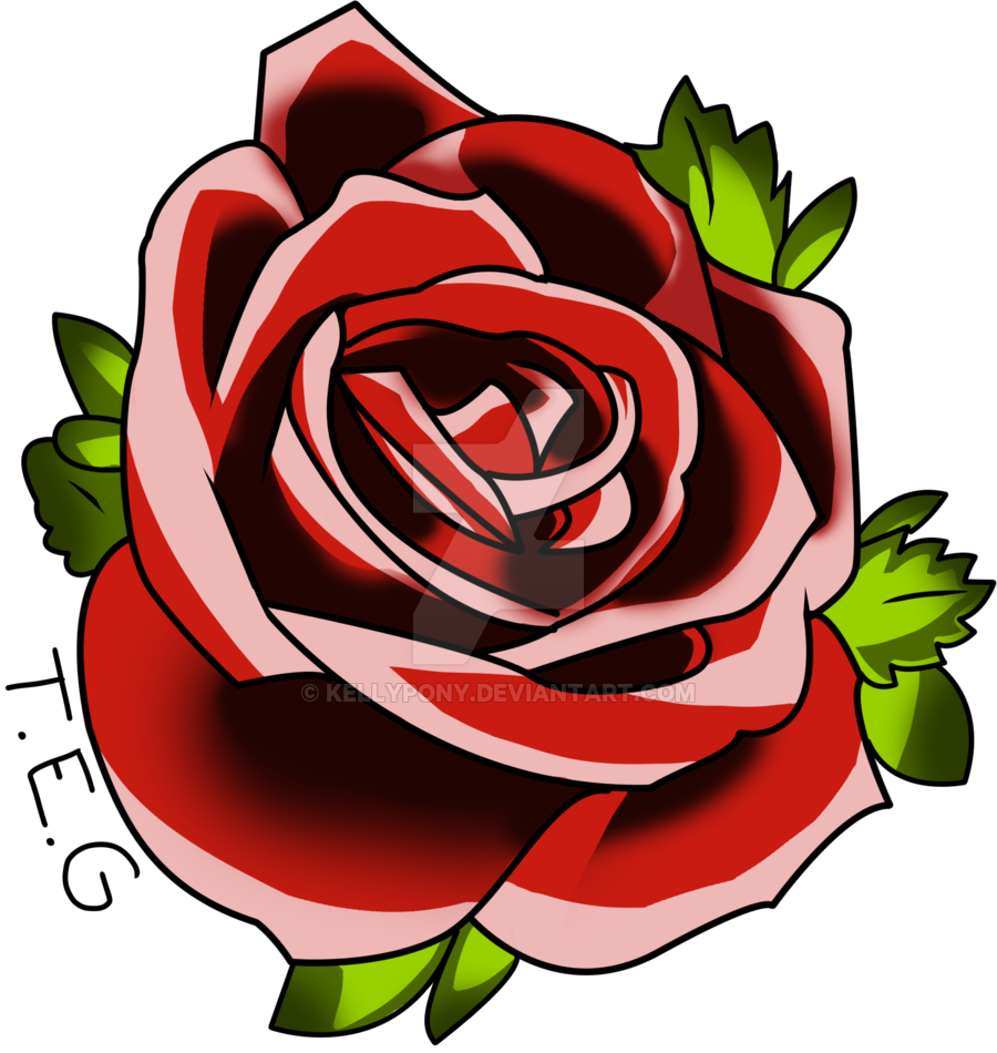 Colored Paint Freckle Ink Rose PNG