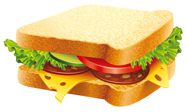 Luxury Cartoon Sandwich Sausage Fast PNG