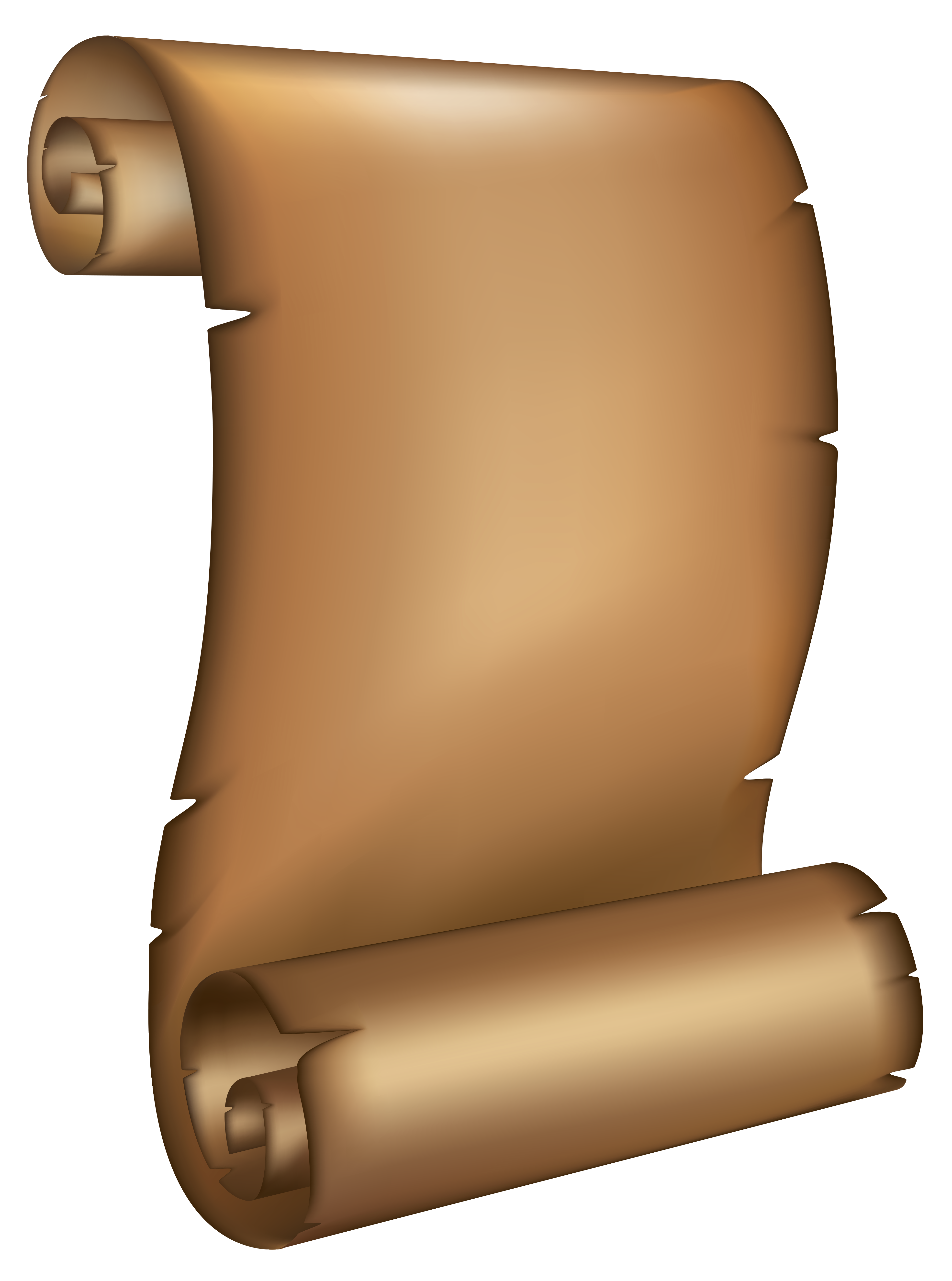 Ancient Paper Claus Scroll Material PNG