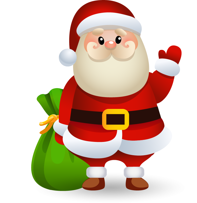 Material Vector Snowman Claus Christmas PNG