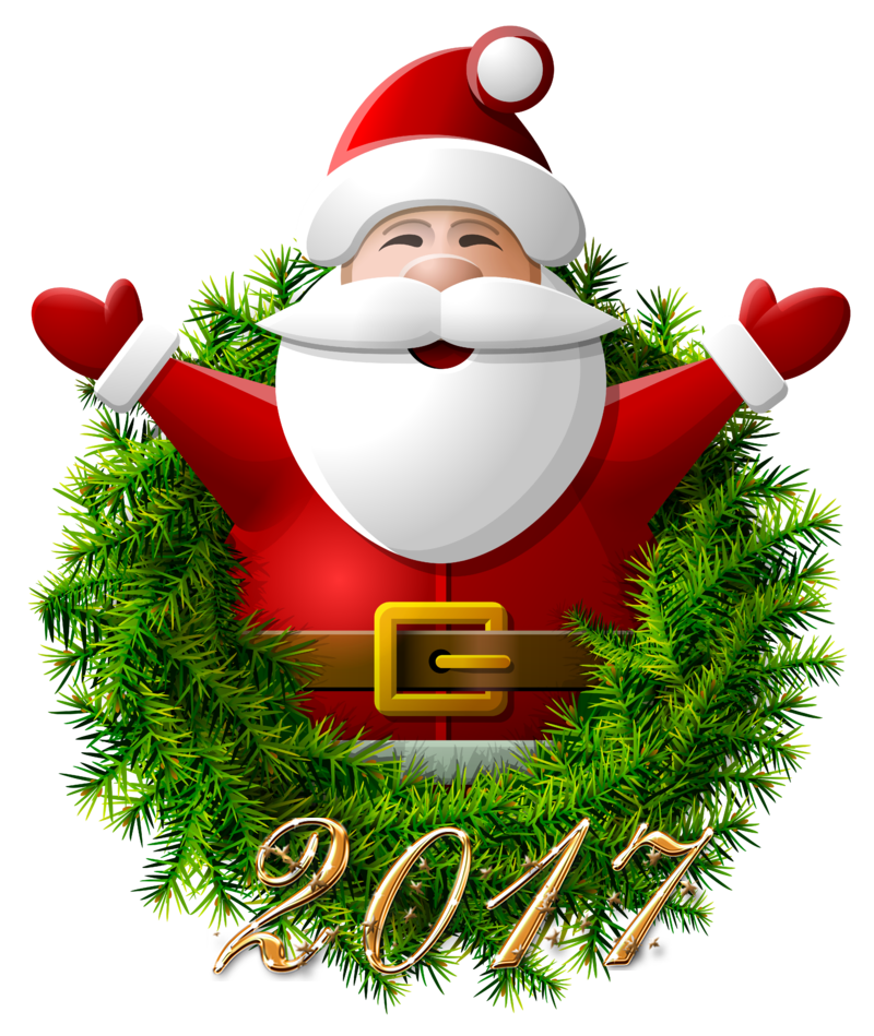 Tree Santa Decoration Noel Party PNG