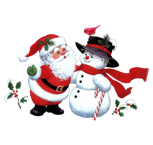 Christmas Santa Snowman Claus Holiday PNG
