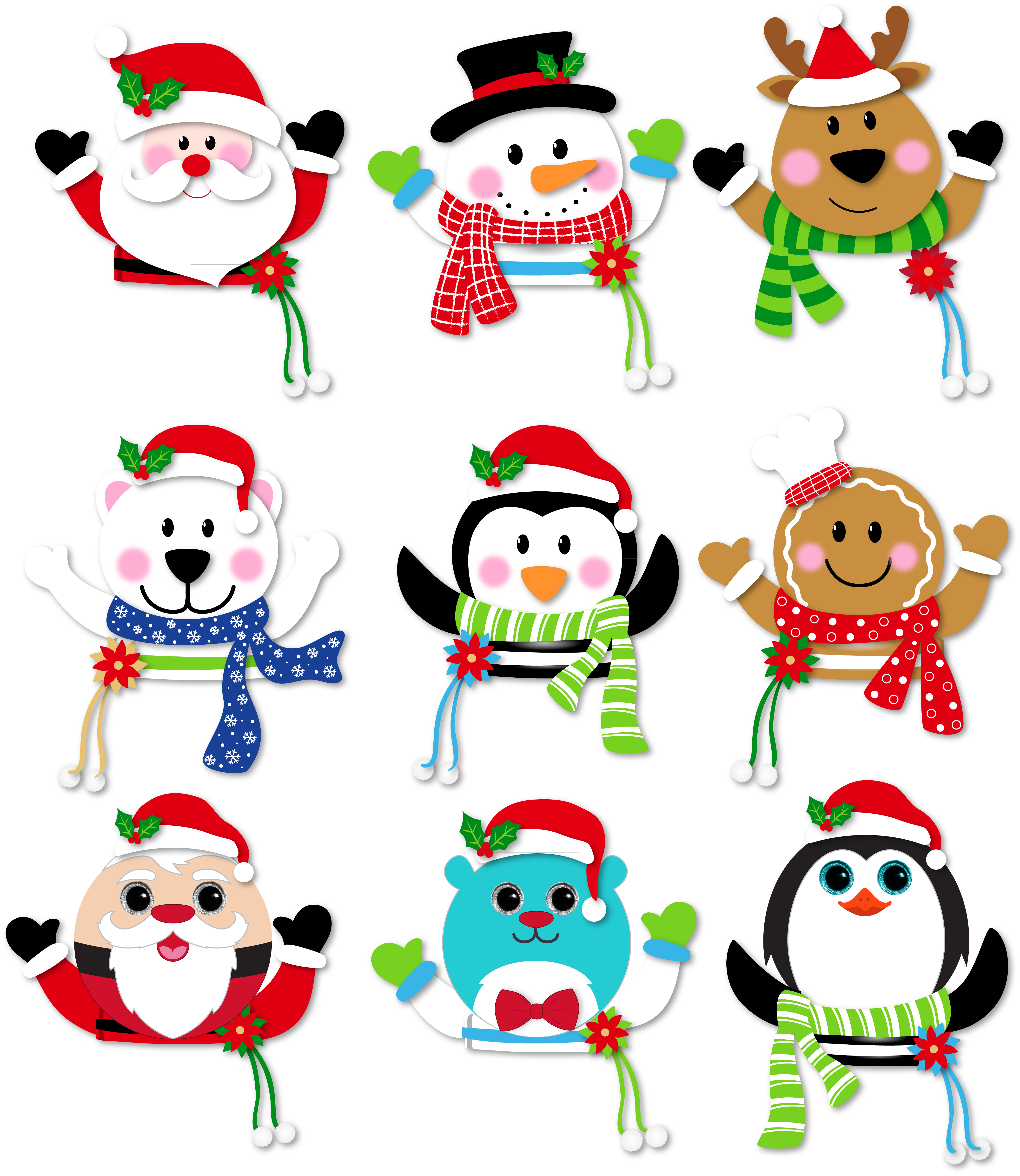 Claus Veronica Candy Ornament Snowman PNG