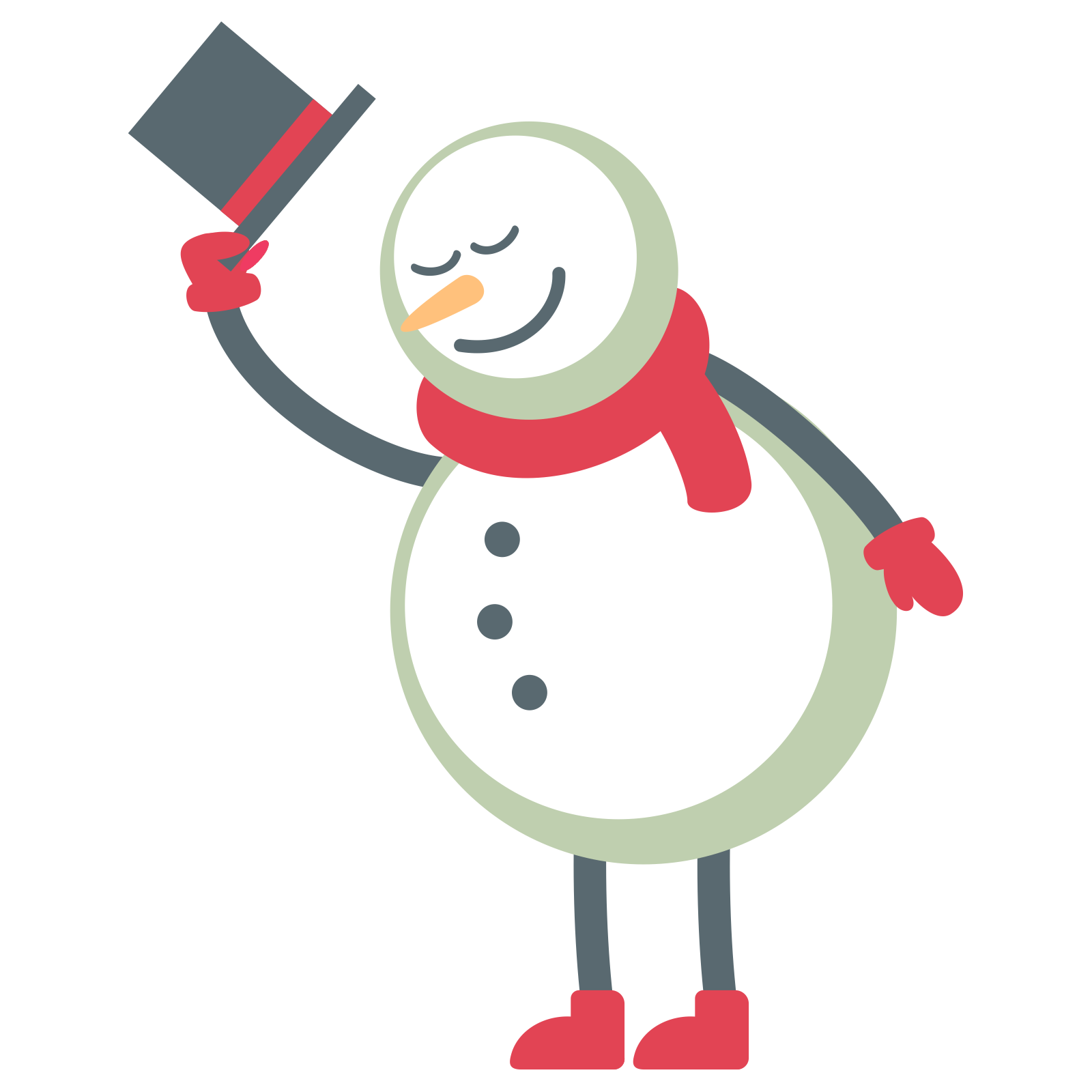 Claus Line Day Snowman Santa PNG