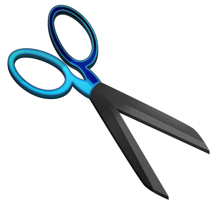 White Sculpt Awesome Scissor Brush PNG