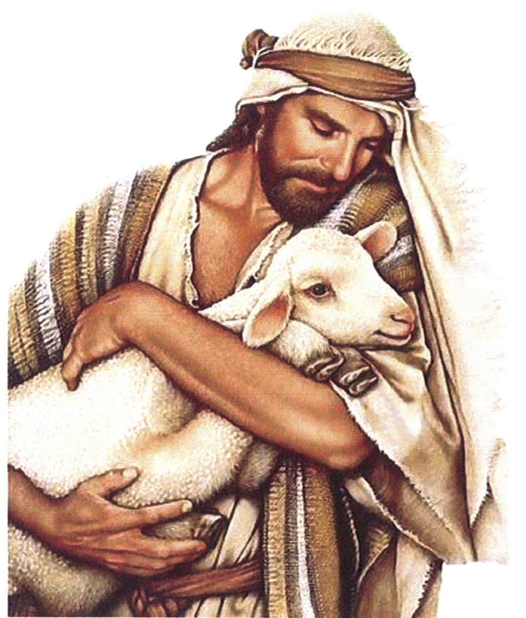Jesus Shepherd Horses Sheep Psalms PNG