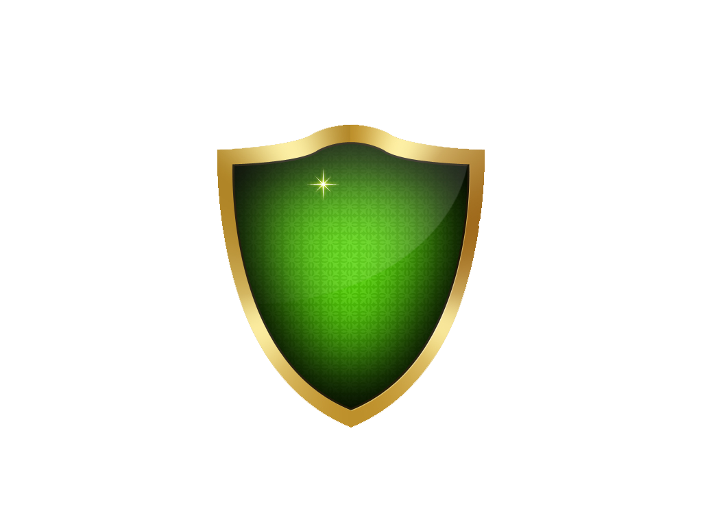 Shield Brand Logo Artworks Green PNG