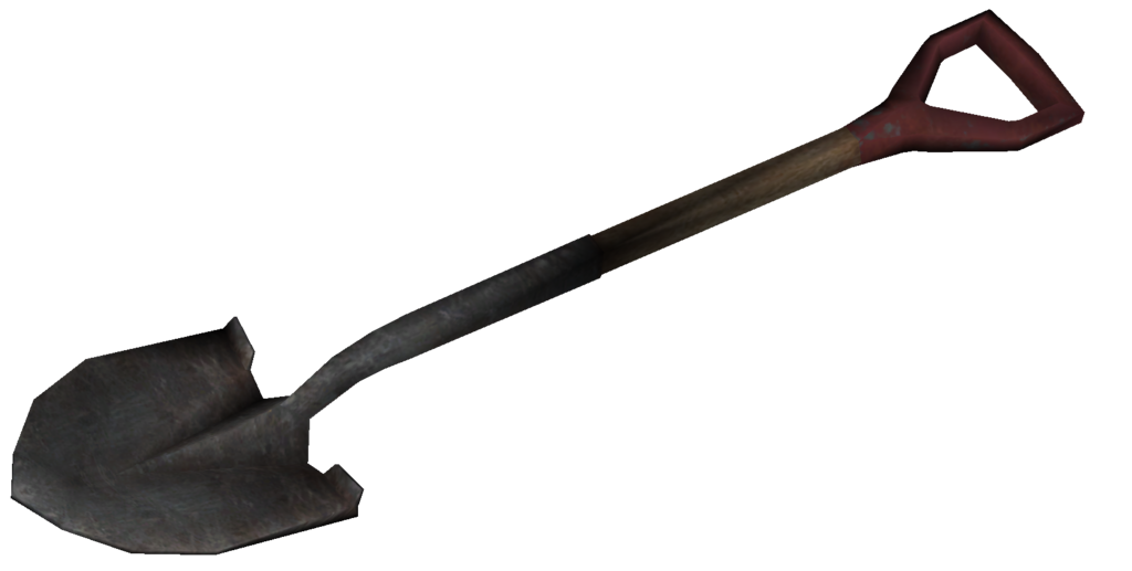 Shovel Garden Spade Mow Black PNG