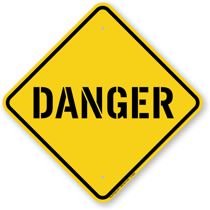 Indication Danger Augury Billboard Sign PNG
