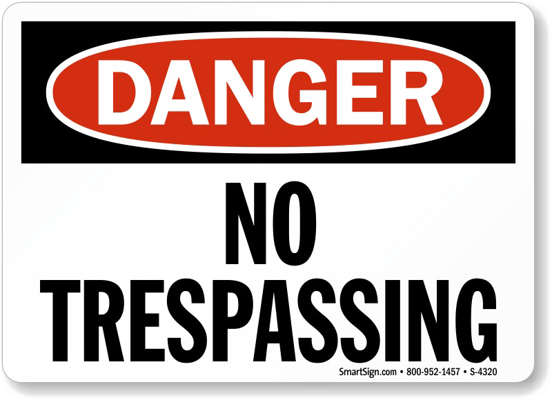 Sign Trespassing Banners Communicative Markings PNG