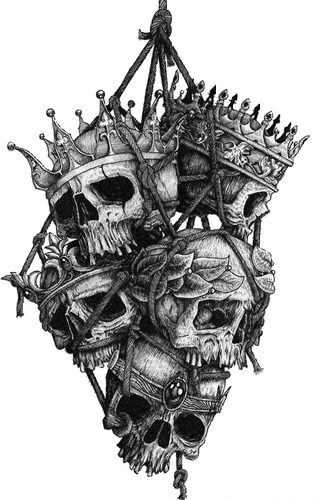 Skull Human Tattoo Crown Skeleton PNG