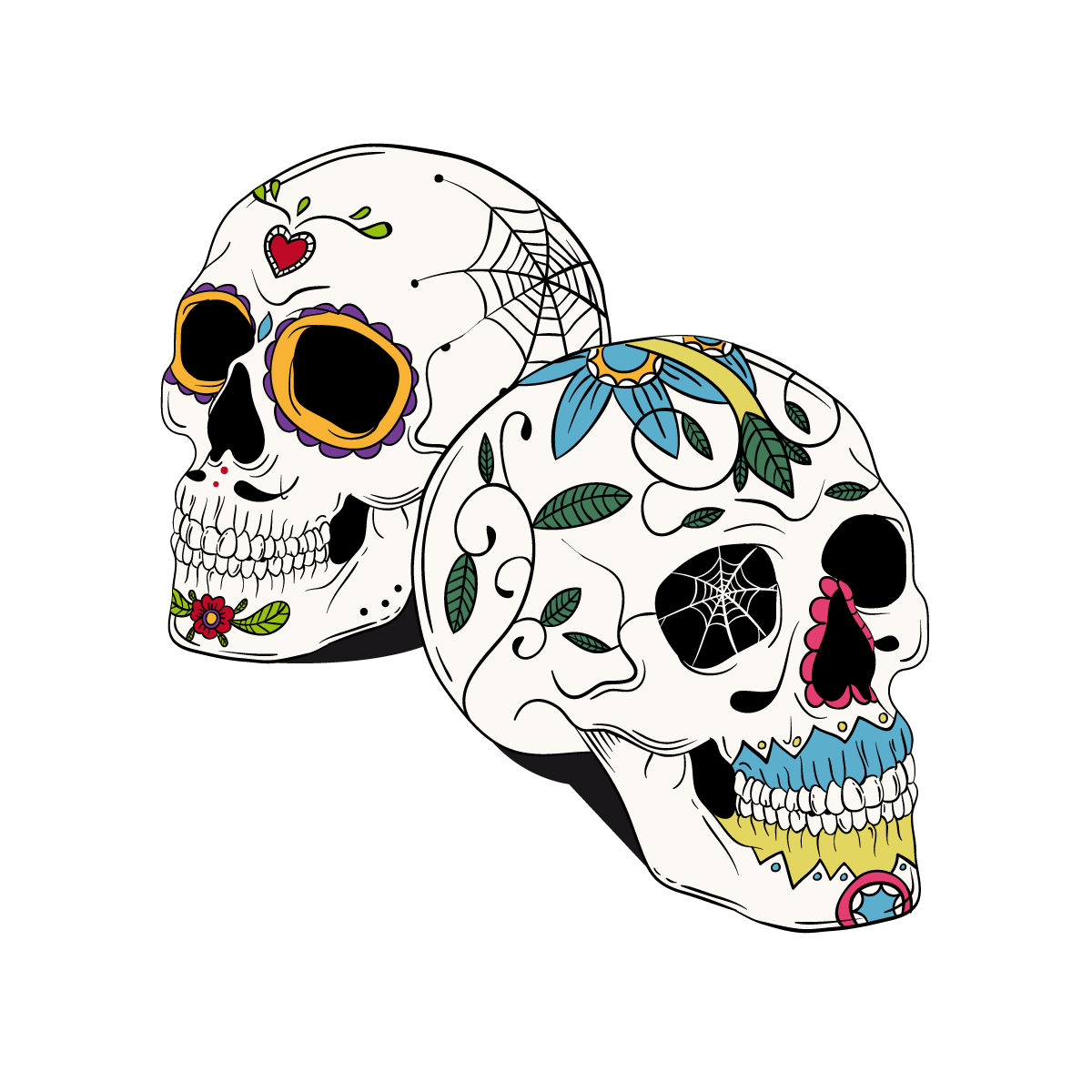 Skull Headgear Scapula Vector Tattoo PNG