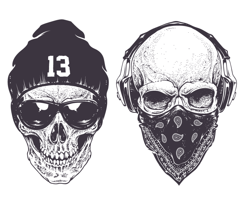 Shinbone Rap Drawing Skull Vector PNG