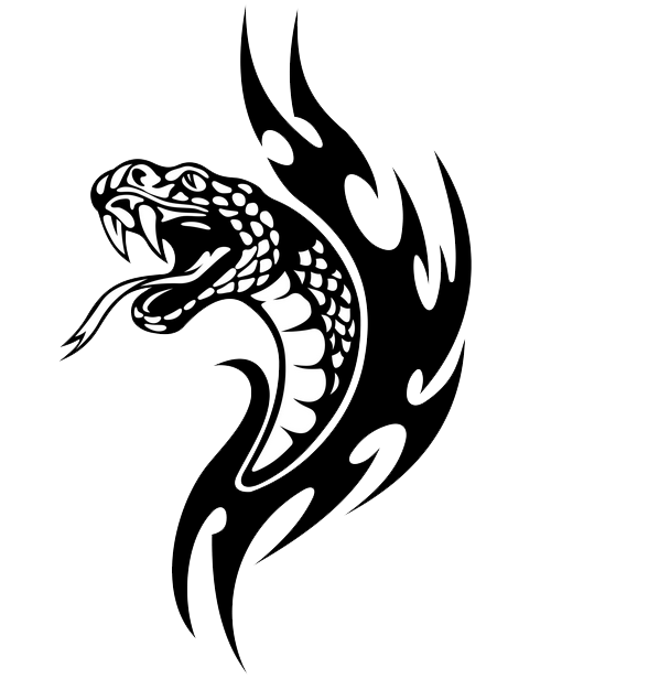 Tattoo Aces Rattlesnake Lettering Serpent PNG