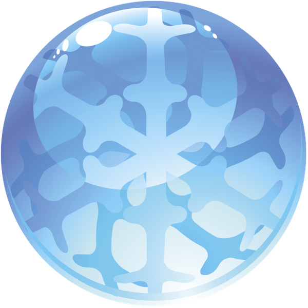 Encapsulated Snow Globes Ball Blue PNG